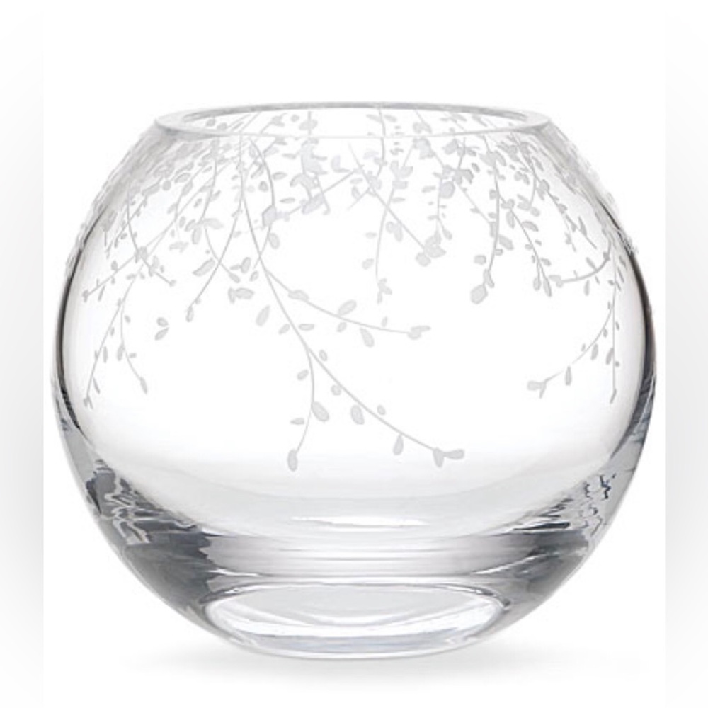 Kate Spade New York Gardner Street Rose Bowl 7" Crystal #803675 Lenox Clear